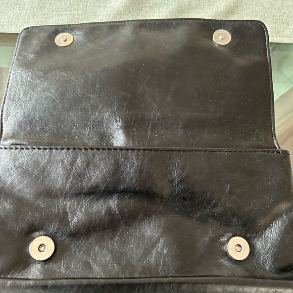 Barneys New York black leather clutch - Picture 4 of 7